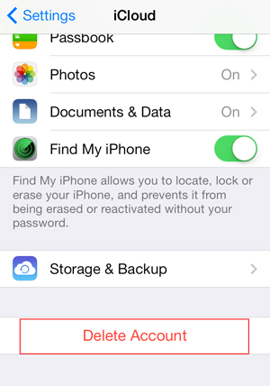 find my iphone icloud account