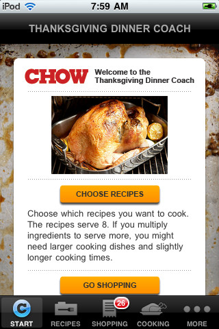 Chow Thanksgiving Dinner Coach 