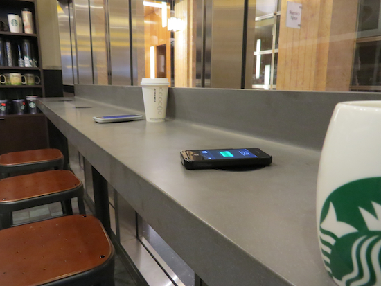 Starbucks Trial New Wireless Charging Mats This Christmas