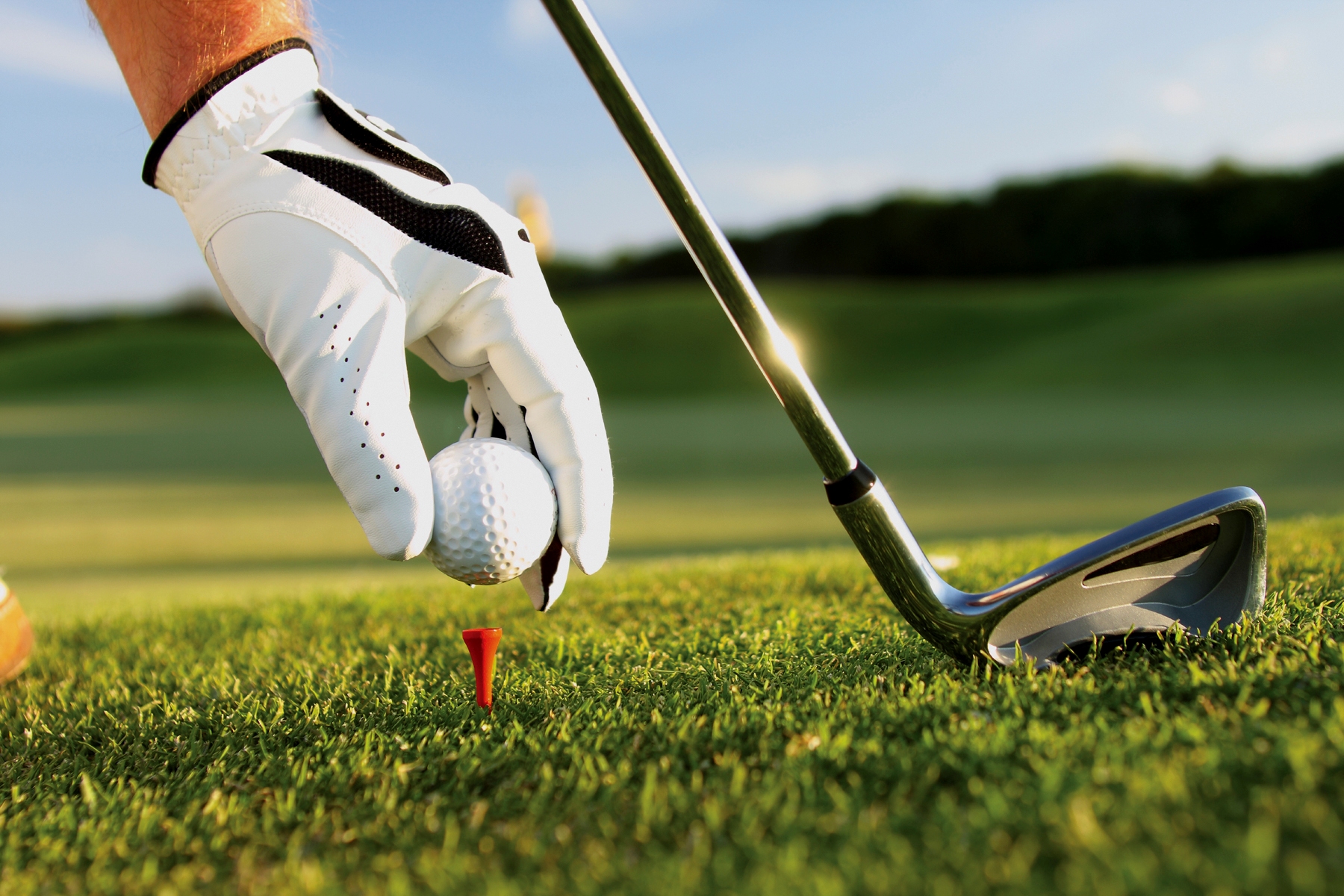 golfing