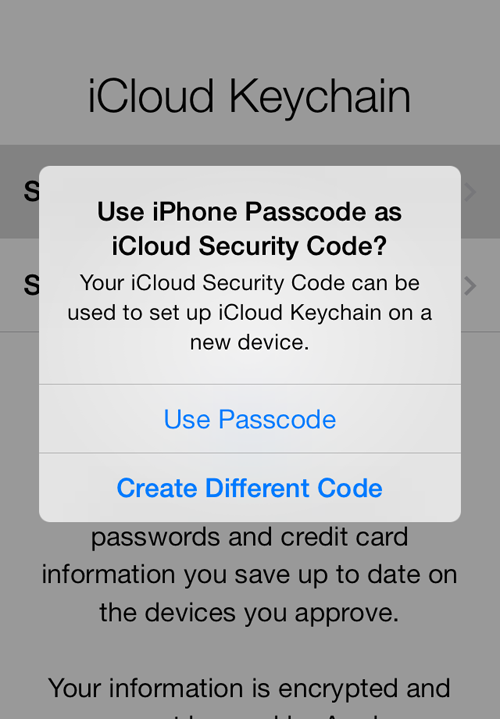 iCloud Keychain