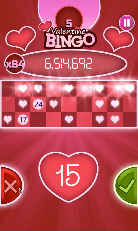 valentines bingo