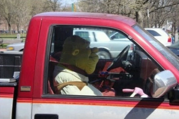 Waiting in a car
