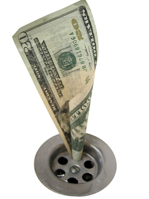 throwing money away