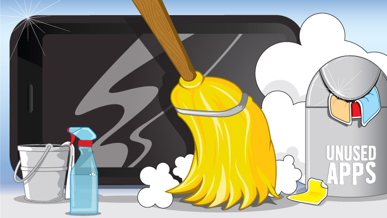Cleaning your smartphone