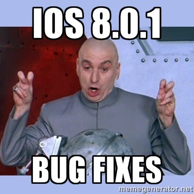 iOS 8 Bug Fixes