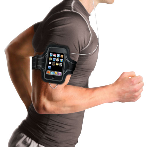 Runner with iPhone in Armband