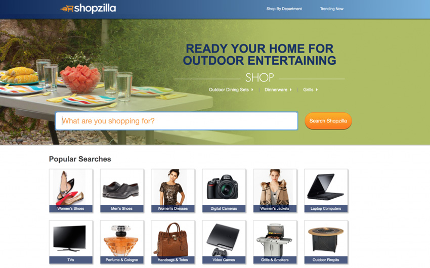 ShopZilla Comparison Site