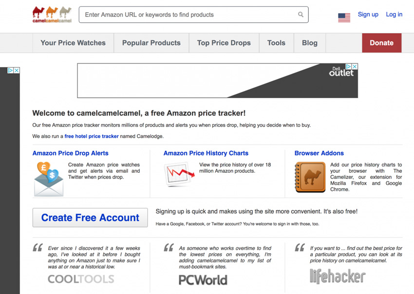 Camelcamelcamel Price Drop Alert App