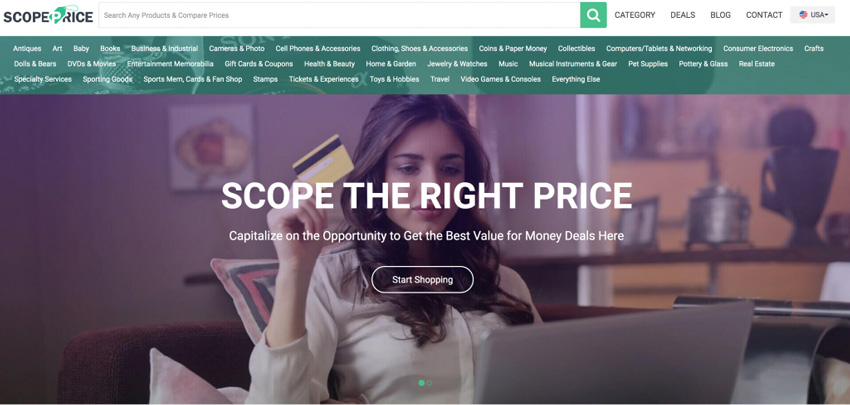 ScopePrice Price Comparison Site