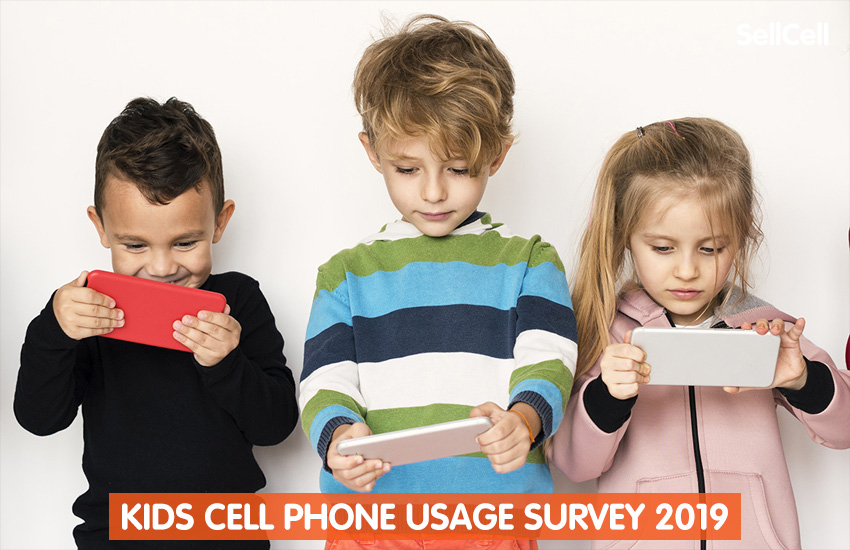 kids play cell phone