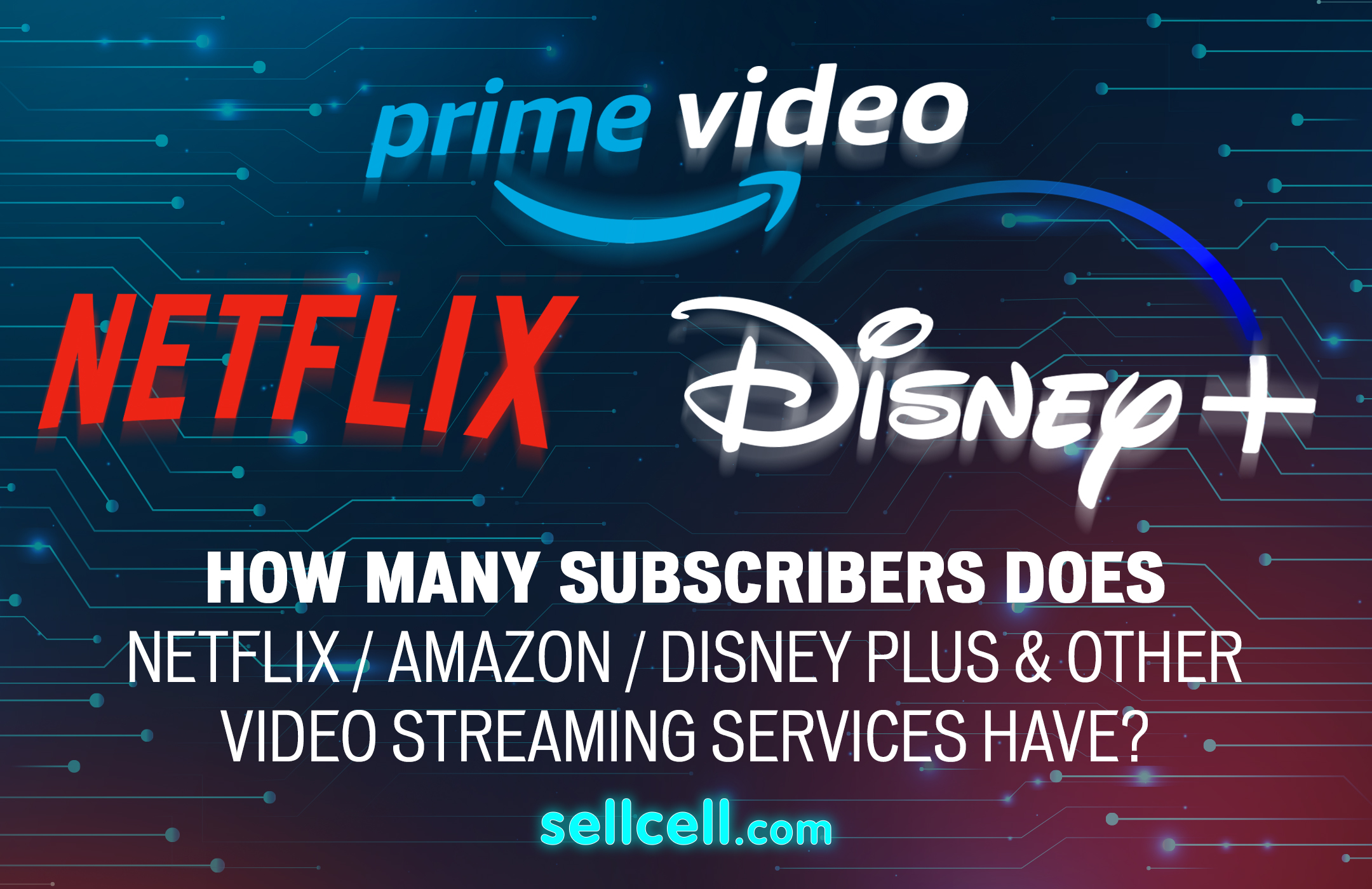 How Many Subscribers Do Netflix/Amazon Prime Video/Disney+ and Other Video Streaming Services Have? (2023)