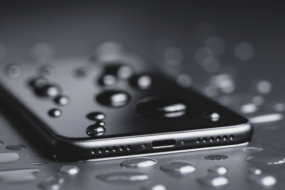 a smartphone experiencing water damage